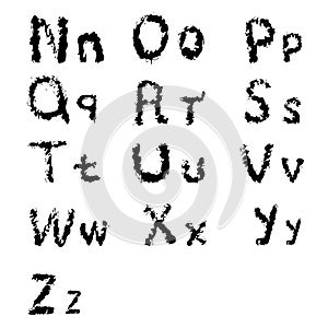 Vector typographic letters design for prints and decorations par