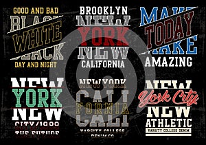 Vector typography varsity collection 02