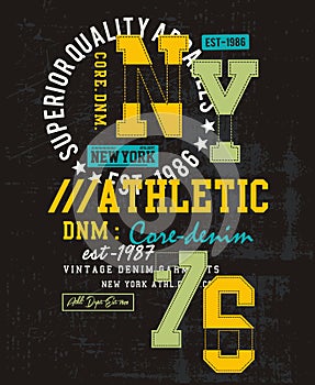 Vector typography varsity collection 025