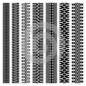 vector tyre track prints