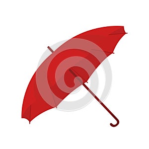 Vector umbrella in cartoon style. Opened parasol