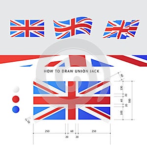 Vector Union Jack flag