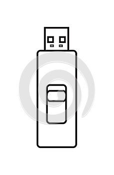 Vector usb flash drive