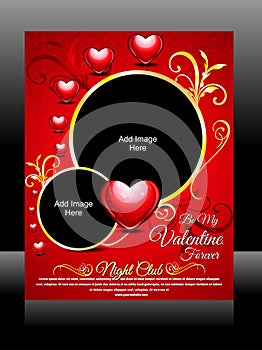 Vector Valentine Day Flyer