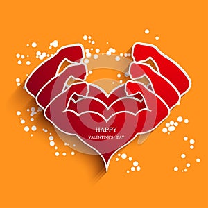 Vector valentines day background. Eps10