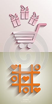 Vector valentines day background. Eps10