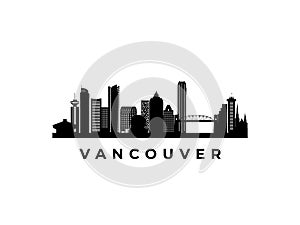 Vector Vancouver skyline.