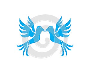 Vector - Vector sign abstract bird in flight