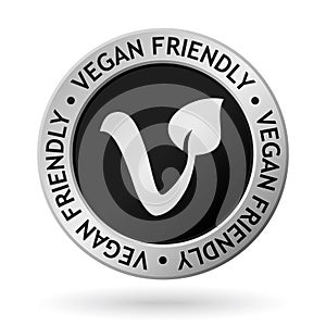 vector vegan friendly shine silver medal
