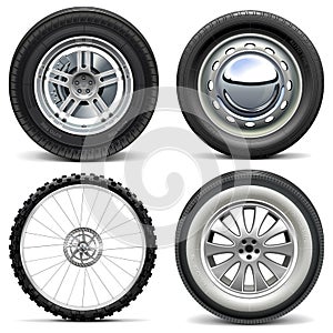 Vector Vehicle Wheels