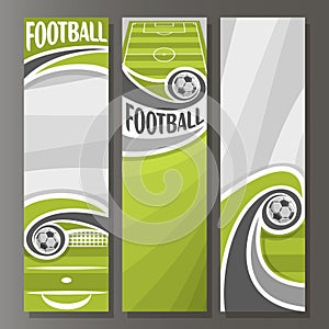 Vector Vertical Banners for Football