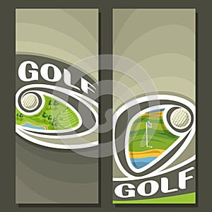 Vector vertical Banners for Golf Course