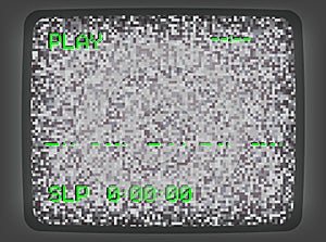VHS gray Screen Intro photo