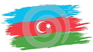 Vector vintage Azerbaijan flag