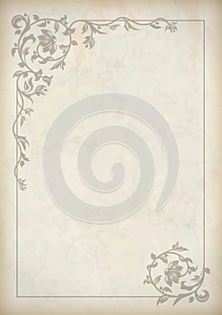 Vector vintage border frame