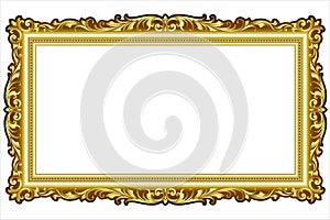 Vector vintage border frame engraving with retro ornament Vector