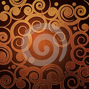 Vector vintage brown background