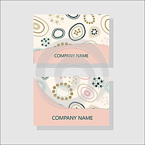 Vector vintage business cards.