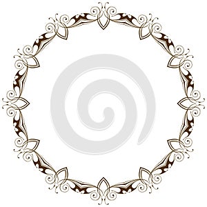 Vector vintage floral frame