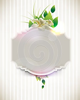 Vector vintage flower concept background