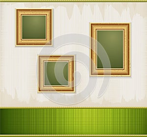 Vector vintage green abstract background
