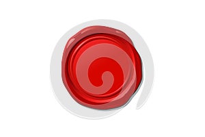 Vector wax seal stamp shape