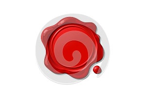 Vector wax seal stamp shape