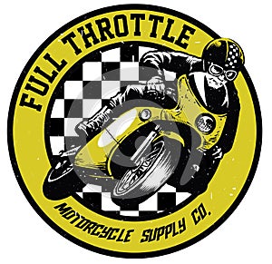 Vintage motorcycle badge
