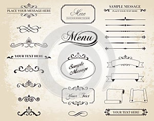 Vector Vintage Ornament Divide Border