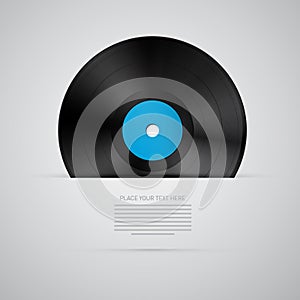 Vector Vinyl Record Disc