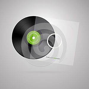 Vector Vinyl Record Disc