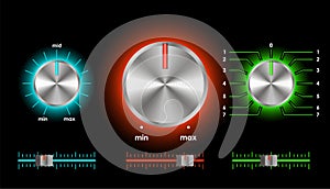 Vector volume balance knobs