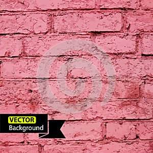 Vector wall brick, grunge background. EPS