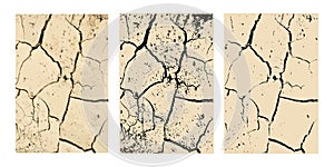 Vector Wall Cracks or Fracture Surface Effect