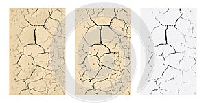 Vector Wall Cracks or Fracture Surface Effect