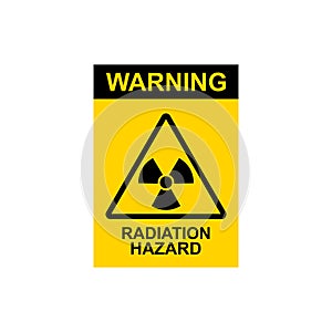 vector warning radiation hazard sign 1