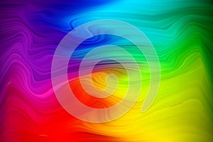 Vector warped lines colorful background. Modern abstract creative backdrop with multicolor variable width stripes