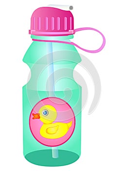 Vector Water Bottle Sipper photo