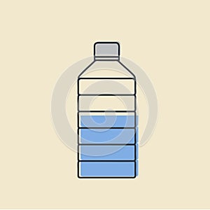 Vector of water container icon photo