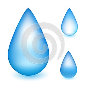 Vektor voda pokles ilustrácie 