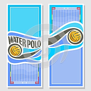 Vector Water Polo vertical banners