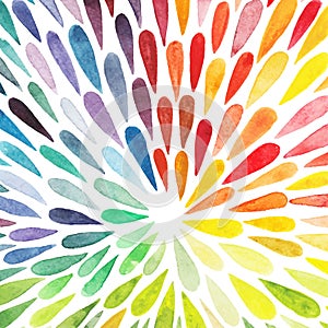 Vector watercolor colorful abstract background. Collection of pa