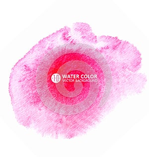 Vector watercolor painting background,The background effect of the pink color watercolor, the pink vectorial map. photo