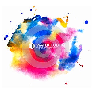 Vector watercolor painting background,Watercolor rendering, watercolor, and color hand-painted renderings.