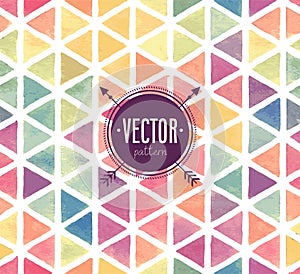 Vector Watercolor seamless pattern.