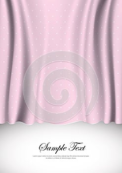 Vector wavy drapery, Luxury velvet background with much space for your content photo