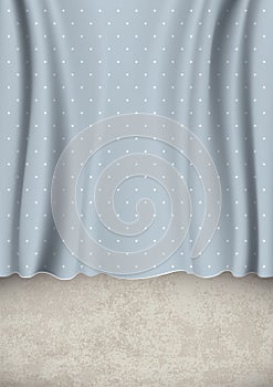 Vector wavy drapery, Luxury velvet background with much space for your content photo