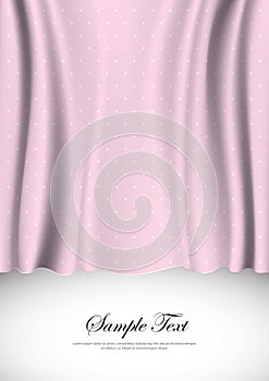 Vector wavy drapery, Luxury velvet background with much space for your content
