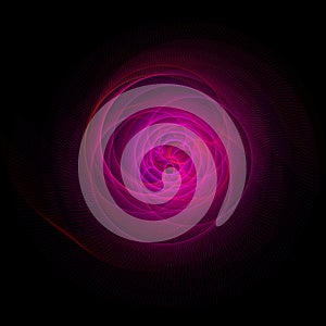 Vector Wavy Twirl Annular Cardioid Rosette - Graphic Element Generative Art