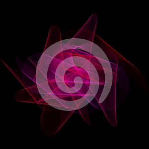 Vector Wavy Twirl Annular Cardioid Rosette - Graphic Element Generative Art